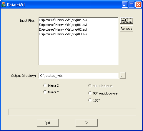 screenshot: main dialog